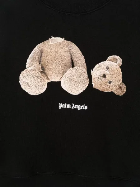 Gyerek melegítő felső Palm Angels fekete