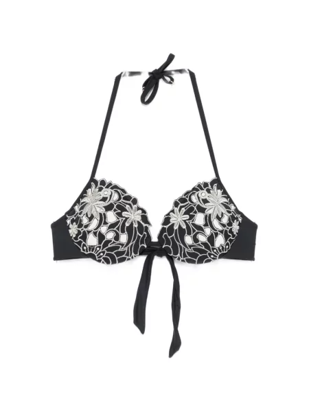 Top Twinset cu gât halter negru