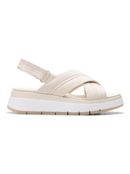 Clarks Sandale Tuscan Cross Écru bež