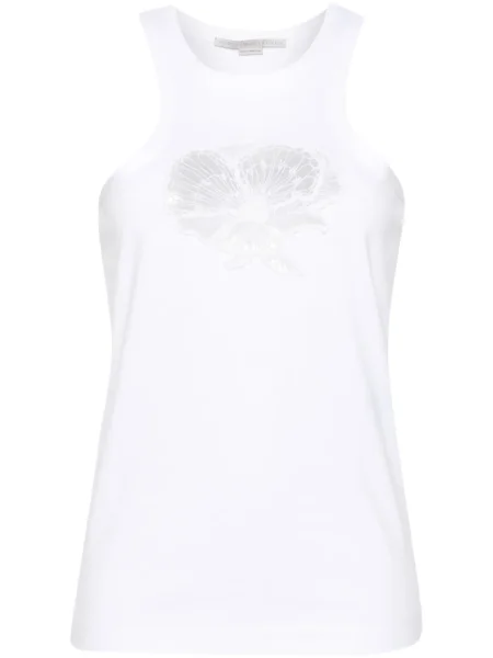 Top Stella Mccartney cu model floral alb