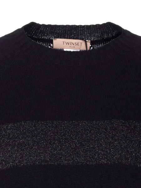 Pulover Twinset cu dungi negru
