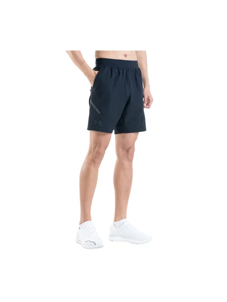 Pánske šortky Under Armour Unstoppable black/black biela