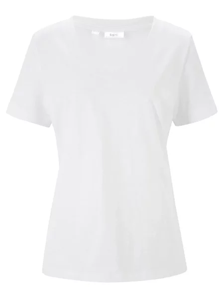 T-shirt z czystej bawełny biała