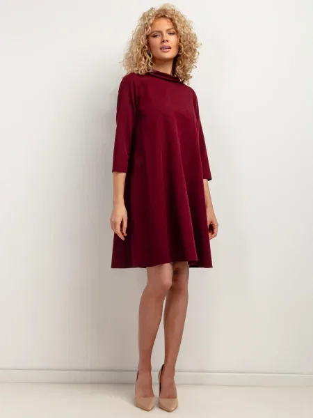 TESSITA Šaty burgundská červeň