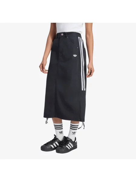 Fustă adidas Parachute Skirt Black M alb