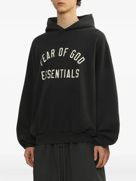 Hoodie Fear Of God Essentials μαύρο