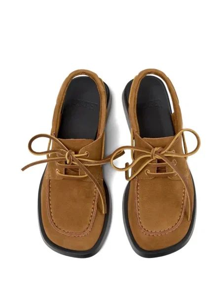 Šněrovací krajkové derby Camper hnědé