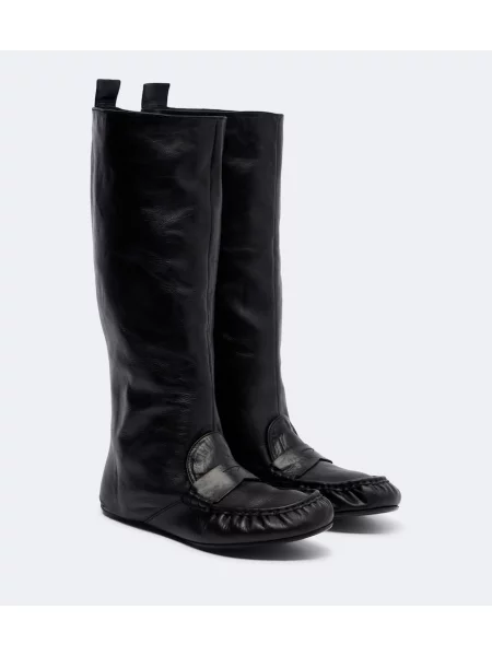 Cizme Acne Studios din piele negru