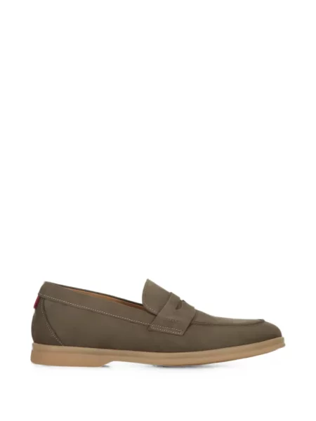 Pantofi loafer Bally din piele gri