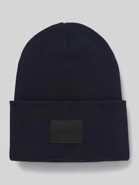 Czapka beanie z czystej bawełny model ‘XEVON_B’ granatowa