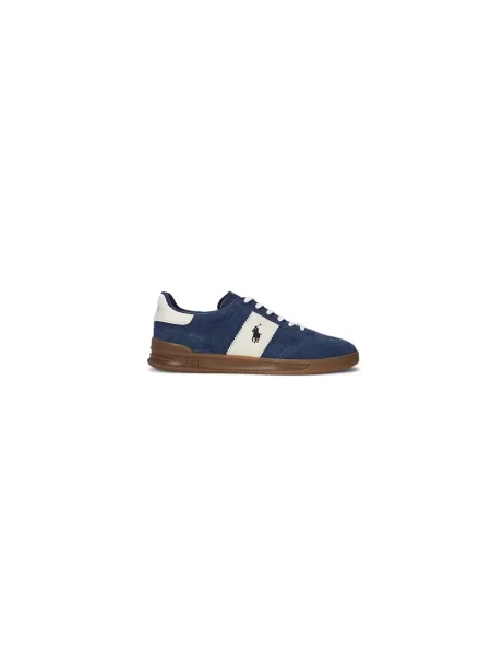 Sneakersy Polo Ralph Lauren skórzane niebieskie