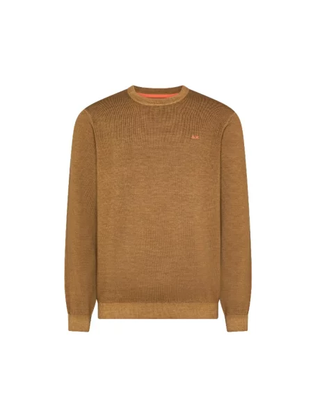 Sweter Sun68 brązowy