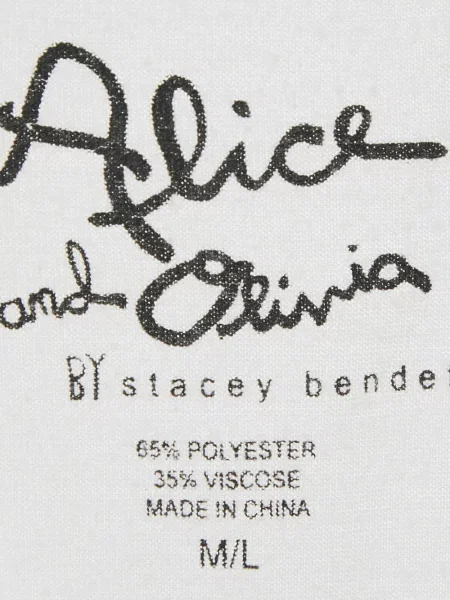 Top Alice + Olivia z kokardką z krepy biały