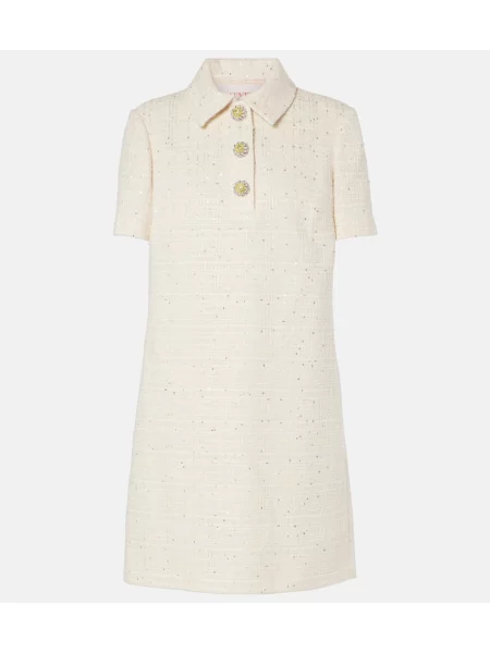 Obleka Valentino iz tvida bela