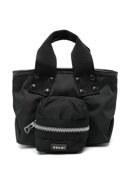 Geantă shopper Sacai negru