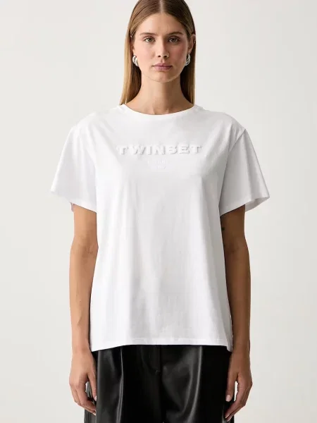 Twinset tricou pentru femei din alb