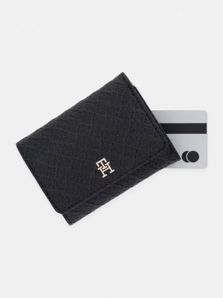 Tommy Hilfiger портфейл дамски от имитация на кожа черно