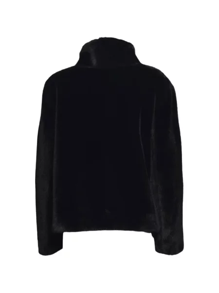 Palton de blană 's Max Mara cu blană negru