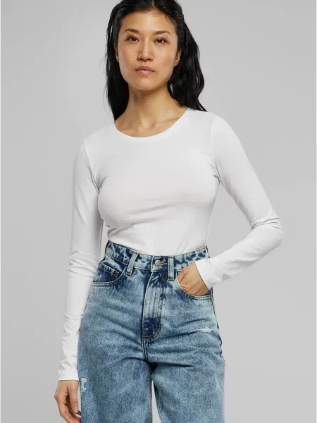 Tricou Urban Classics din jerseu alb