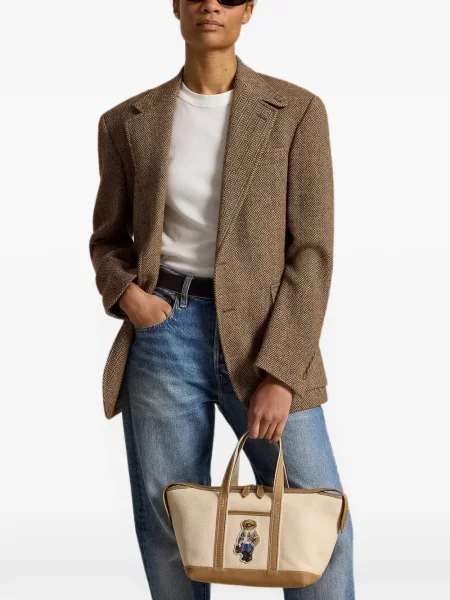 Pledas flanelinis kepurė su snapeliu Polo Ralph Lauren su petnešėlėmis aplink kaklą violetinė