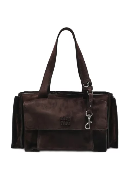 Geantă shopper Miu Miu maro