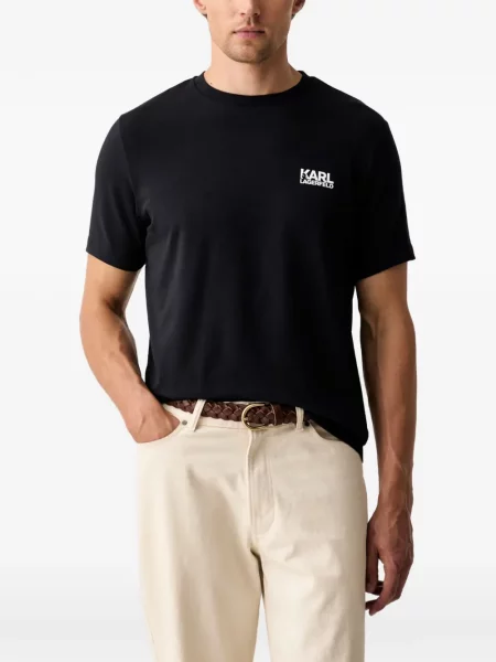 Tricou Karl Lagerfeld cu imagine albastru