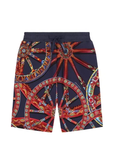Bermudy dziecięce Dolce And Gabbana niebieskie