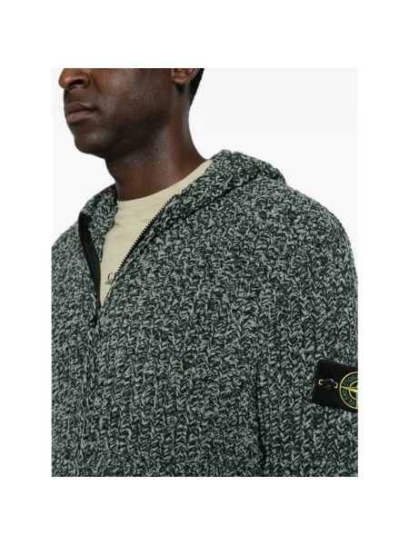 Kardigan Stone Island wełniany z kamieniami
