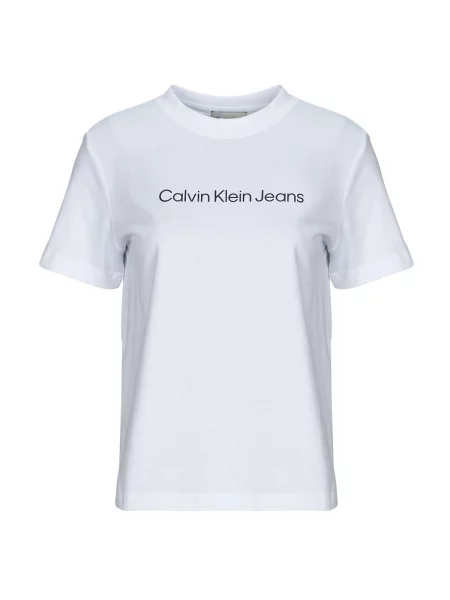 Klasična majica Calvin Klein Jeans bijela
