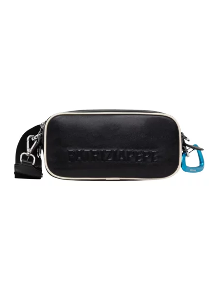 Patrizia Pepe torebka crossbody skórzana czarna