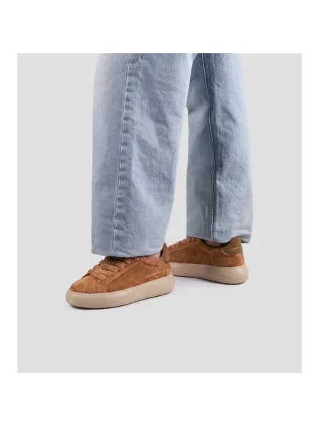 Sneakersy Alexander Smith zamszowe brązowe