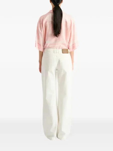Blugi cu picior larg Balmain alb