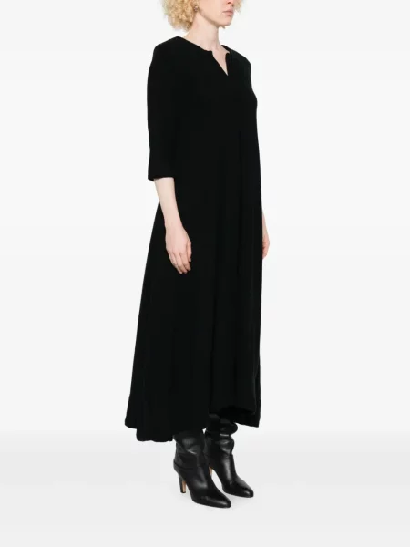 Rochie maxi Ricorrrobe asimetrică negru