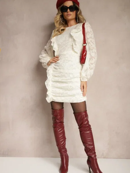 Rochie Ziatha deschis bej