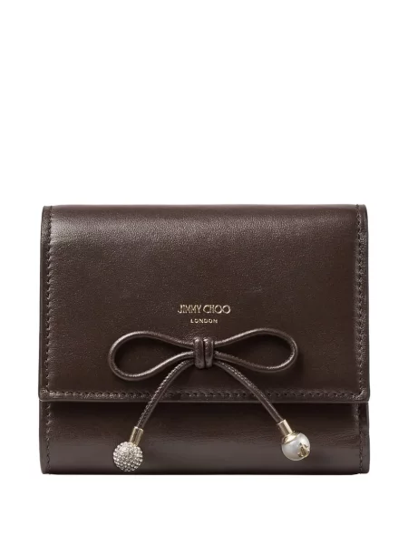 Portofel Jimmy Choo cu funde maro
