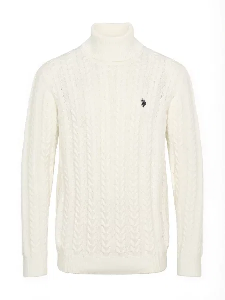 U.S. POLO ASSN. Pulover UMDashe alb