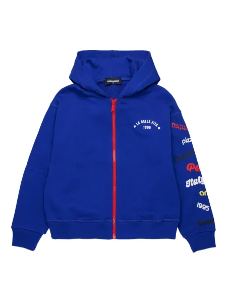 Bluza z kapturem dziecięca Dsquared2 niebieska