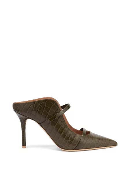 Papuci tip mules Malone Souliers din piele verde
