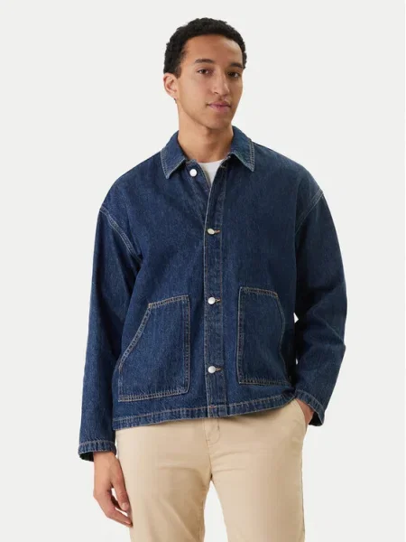 JACK & JONES Geacă de primăvară-toamnă JORCAMBRIDGE denim albastru