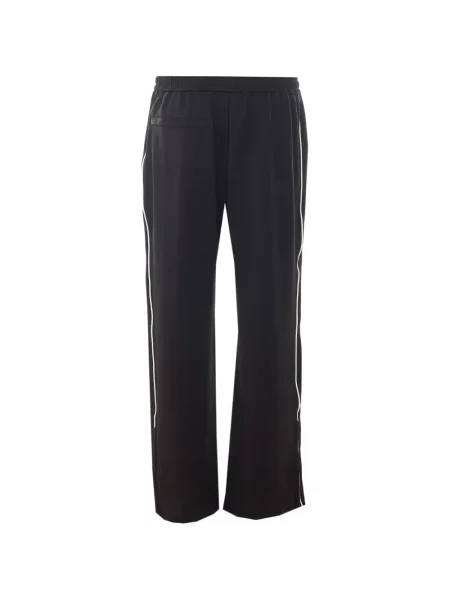 Pantaloni Represent cu broderie alergare negru
