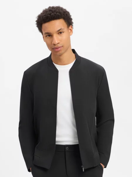 S.Oliver BLACK LABEL marynarka z zestawu modułowego Mężczyźni Comfort Fit Sztuczne włókno 44 czarny
