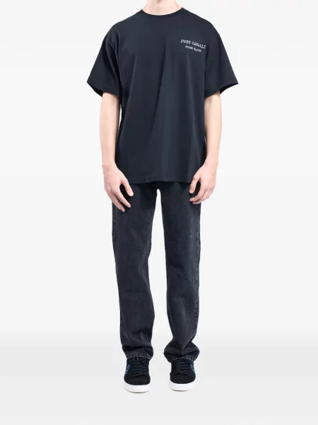 Tricou Just Cavalli cu imagine negru
