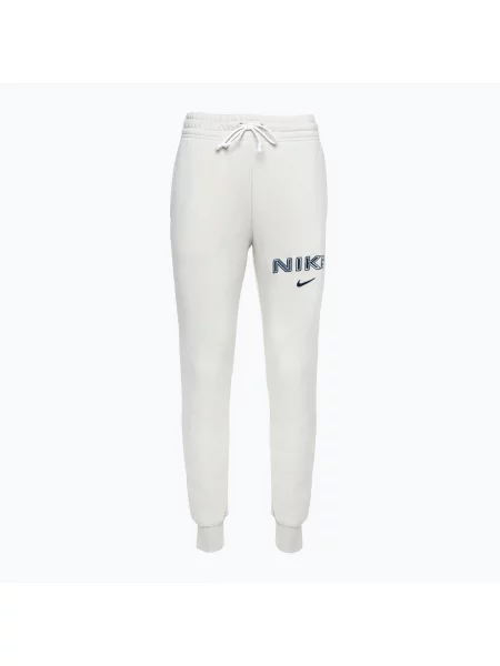 Spodnie Nike Phoenix Fleece light orewood brn białe