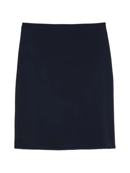 Fusta mini Jil Sander din satin în linie A albastru