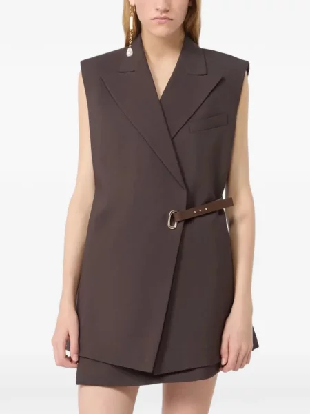 Αμανικας τέντωμα μπλέιζερ Sportmax καφέ
