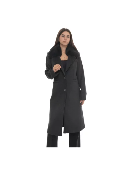 Płaszcz Guess wełniany czarny