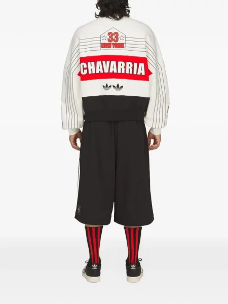 Τρέξιμο πουλόβερ Adidas με σχέδιο λευκό