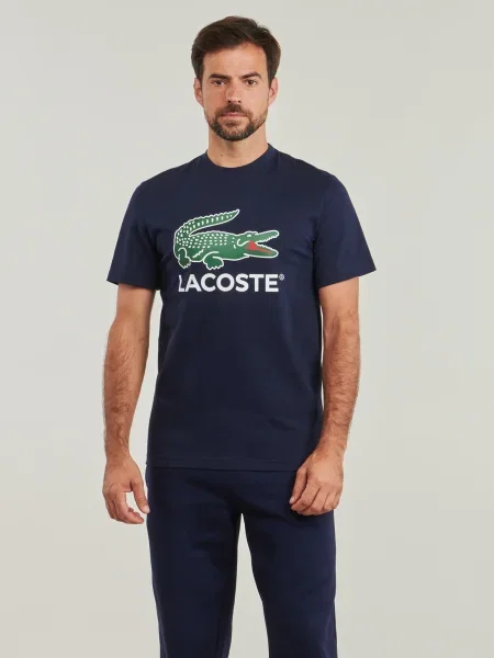 Lacoste póló nyomott mintás fehér
