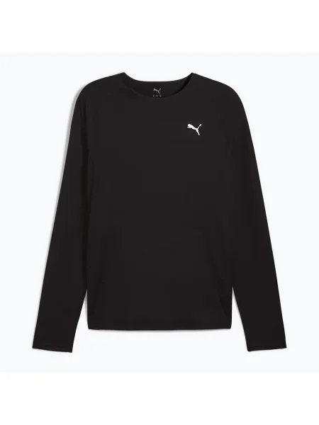 Futó hosszú ujjú póló Puma fekete