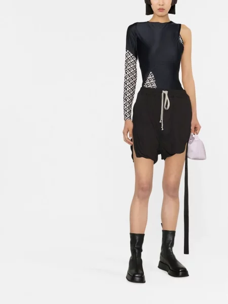 Juosmuo šortai Rick Owens Drkshdw juoda